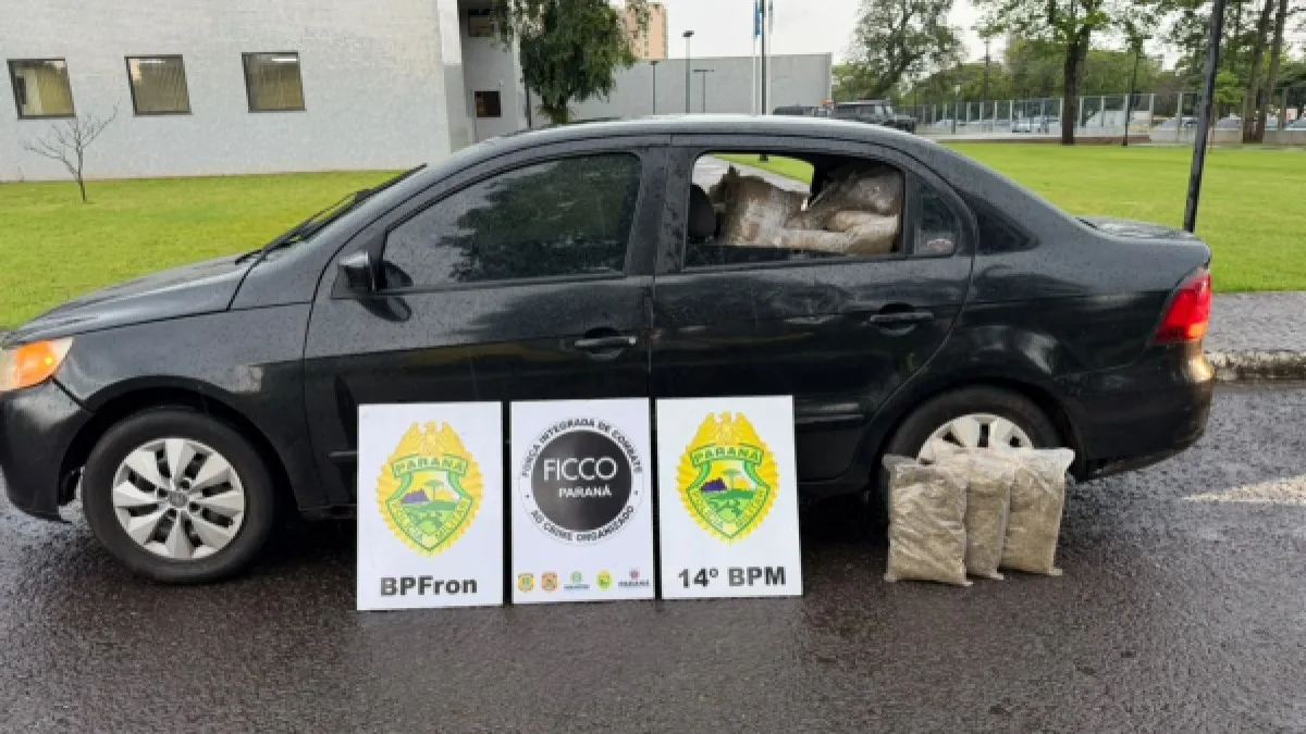 PM apreende 478 quilos de maconha e prende dois homens em Foz do Iguaçu