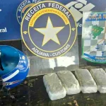 Receita Federal apreende haxixe escondido em capacete na Ponte da Amizade