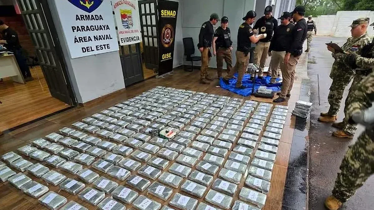 Megacarga de cocaína é apreendida perto da Ponte da Amizade em Ciudad del Este
