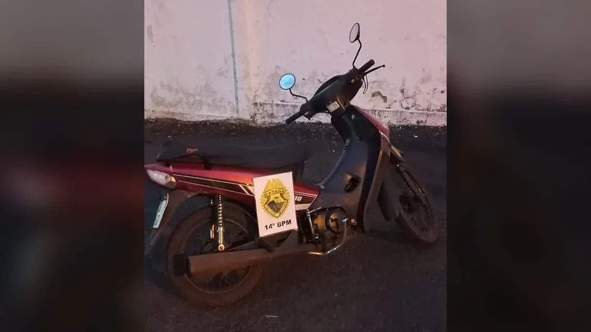 PM recupera motocicleta com registro de furto na Vila Portes, em Foz do Iguaçu
