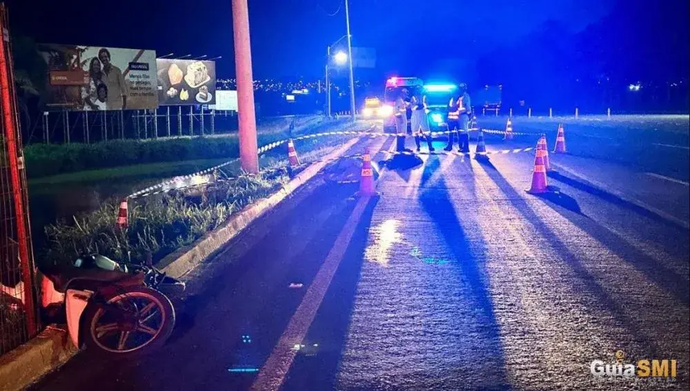 Motociclista de 38 anos morre após atingir poste na BR-277 em São Miguel do Iguaçu