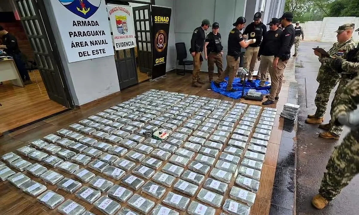 Megacarga de cocaína é apreendida perto da Ponte da Amizade em Ciudad del Este