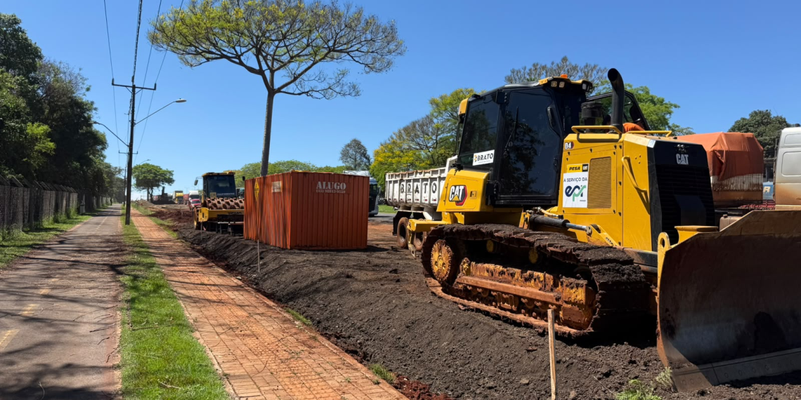 Nova unidade da PRF começa a ser construída na BR-277, em frente ao Porto Seco de Foz