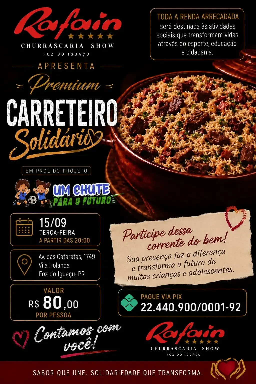Carreteiro Solidário — Um Chute para o Futuro