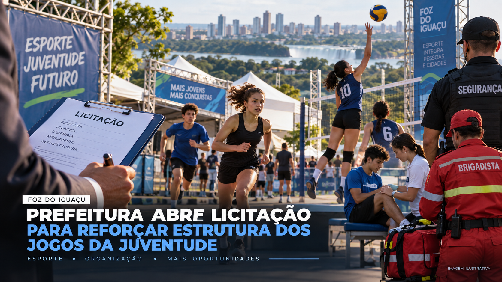 Prefeitura de Foz abre licitação de R$ 833 mil para reforçar estrutura dos Jogos da Juventude