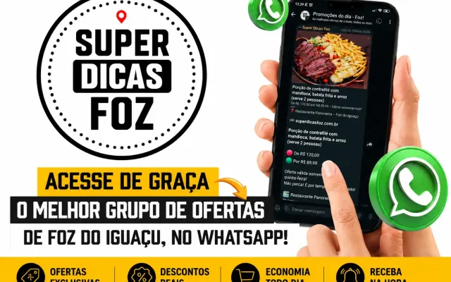 Super Dicas Foz reúne mais de 1.500 pessoas em grupos de promoções no WhatsApp