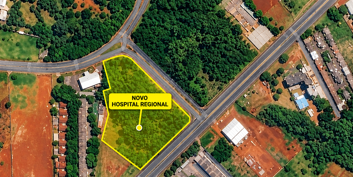 Novo Hospital Regional de Foz será construído na Avenida Costa e Silva e terá 30 leitos de UTI