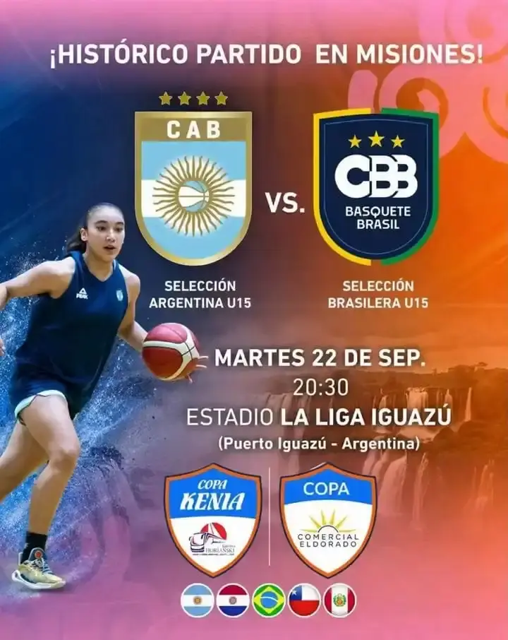 Brasil e Argentina fazem clássico sub-15 nesta terça em Puerto Iguazú antes da Copa Kenia