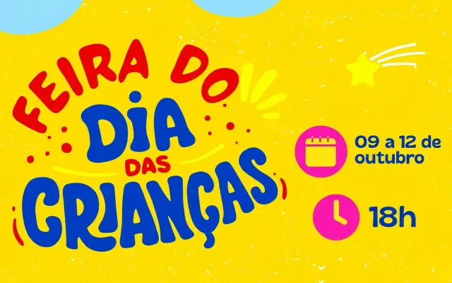 Feira do Dia das Crianças na Praça da Paz