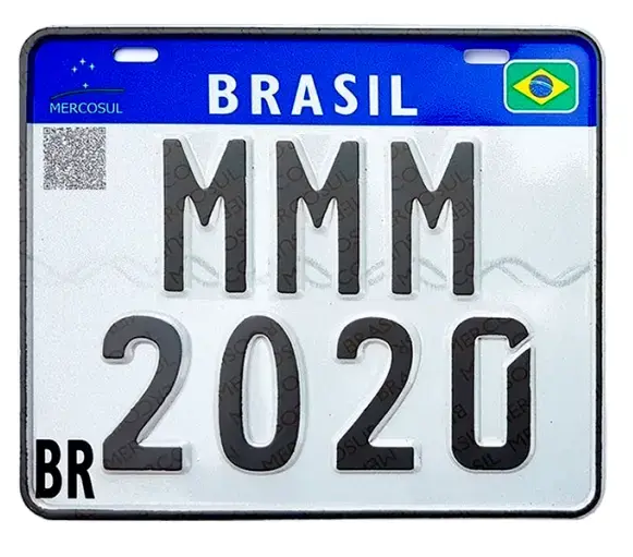 Placa de moto perdida (RHU8B06)