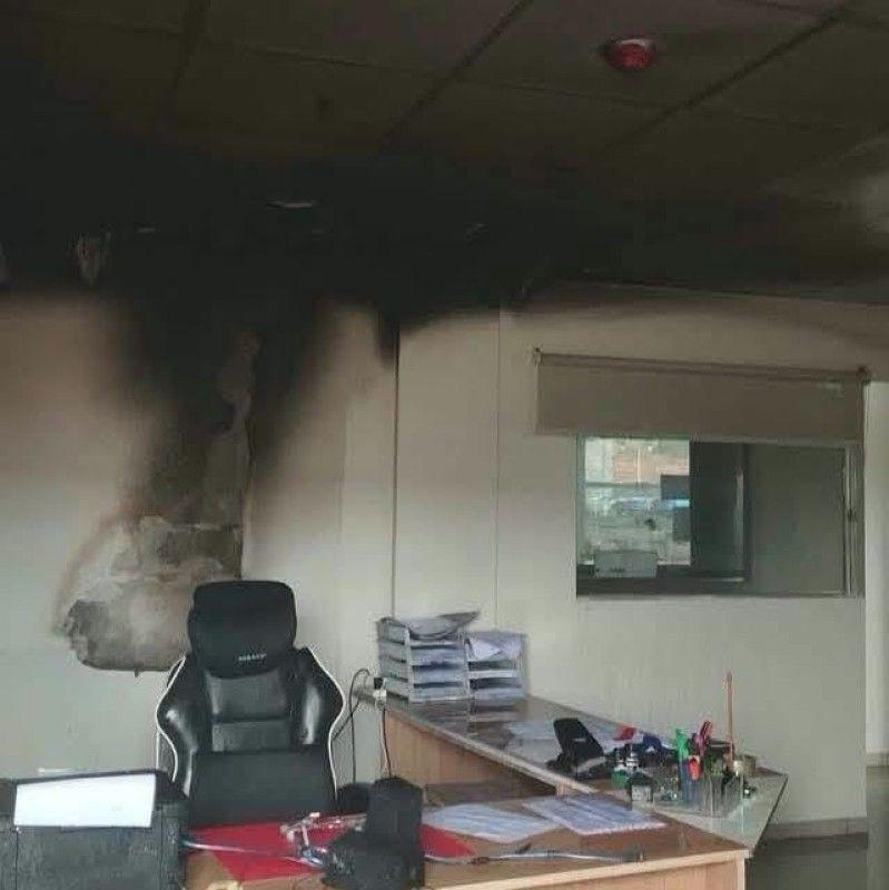 Princípio de incêndio atinge área da Migração na Ponte da Integração, no Paraguai