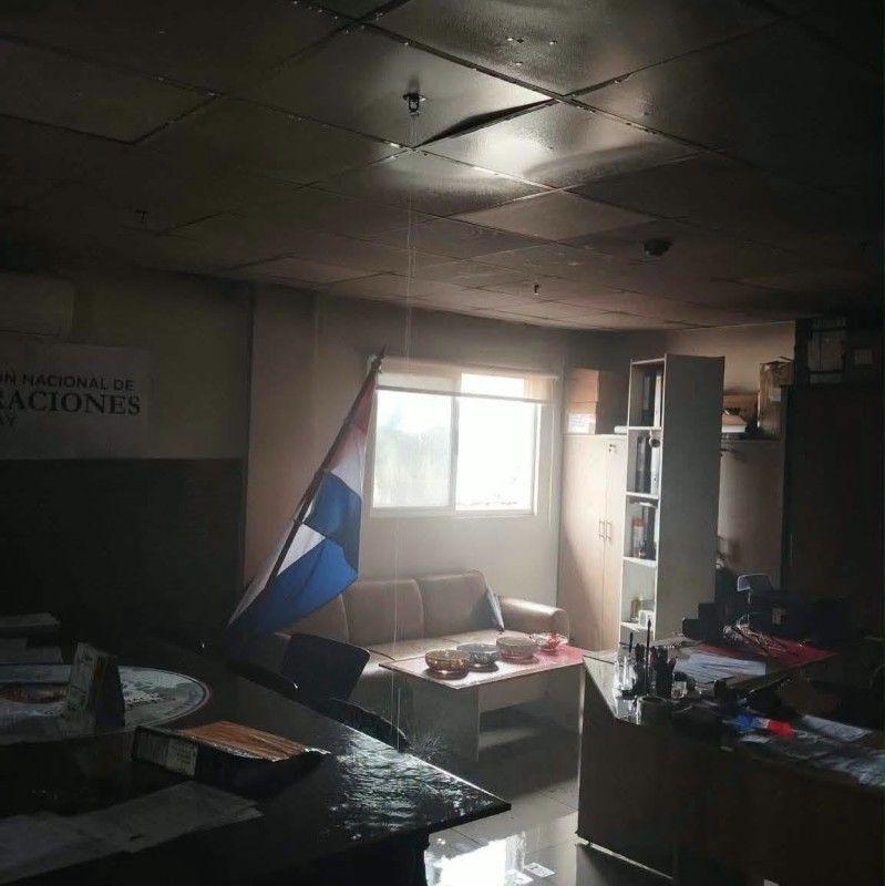 Princípio de incêndio atinge área da Migração na Ponte da Integração, no Paraguai
