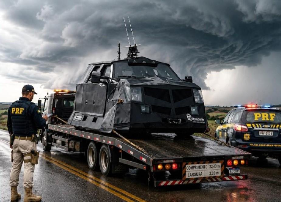 PRF desmente notícia falsa sobre apreensão de carro de “caçador de tornados” no Paraná