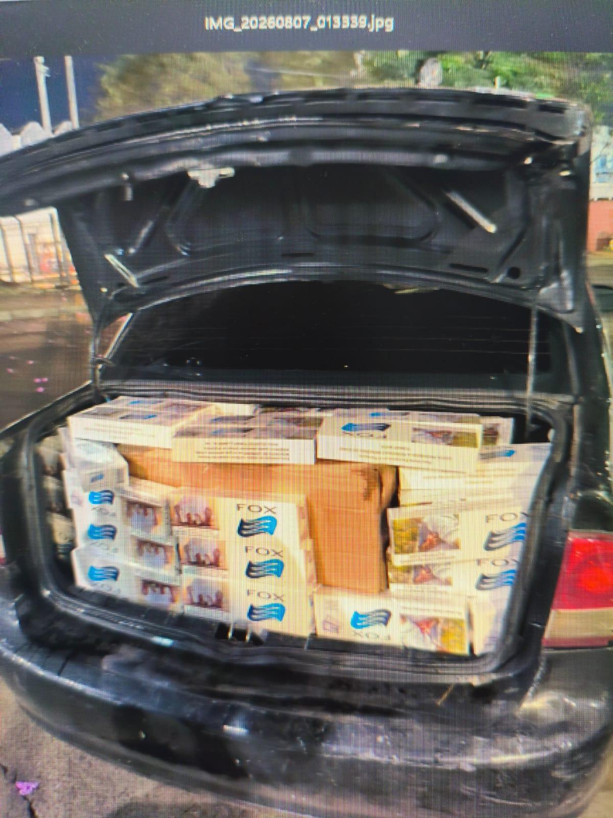 Guarda Municipal apreende sete caixas de cigarros paraguaios durante abordagem em Foz