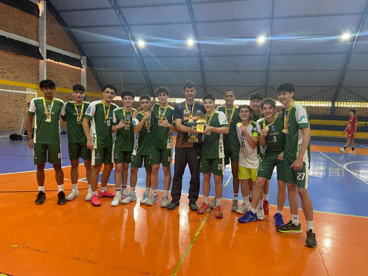 Foz conquista bicampeonato no vôlei masculino dos Jogos da Juventude do Paraná