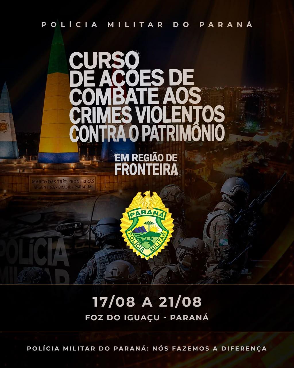 Polícia Militar fará simulado de grande porte nesta quinta-feira em Santa Terezinha de Itaipu