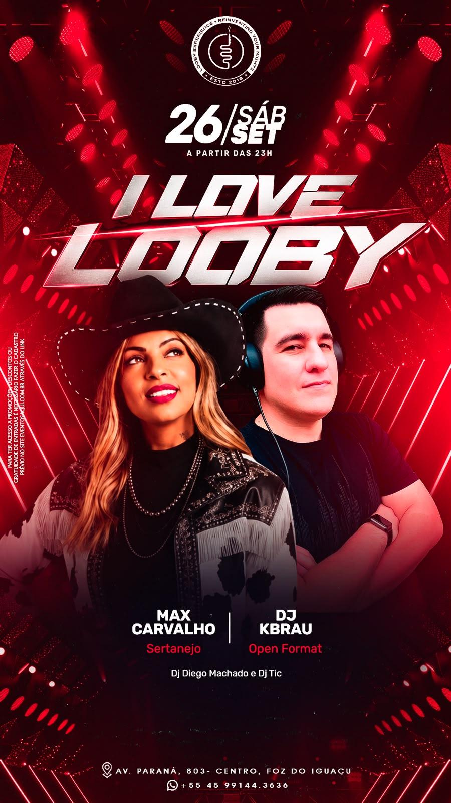 SÁBADO • 26/09 I LOVE LOOBY