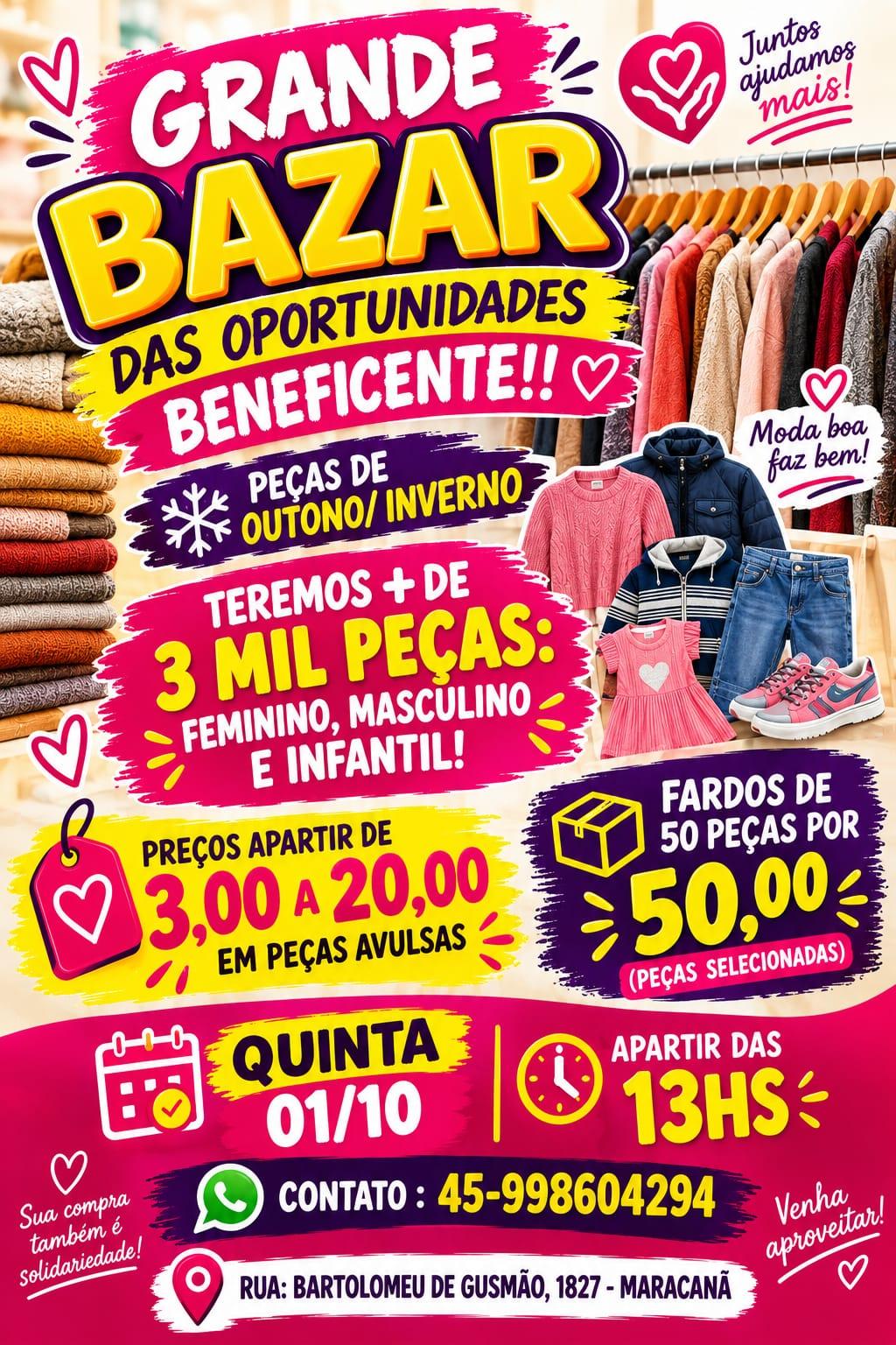 Grande Bazar das Oportunidades Beneficente