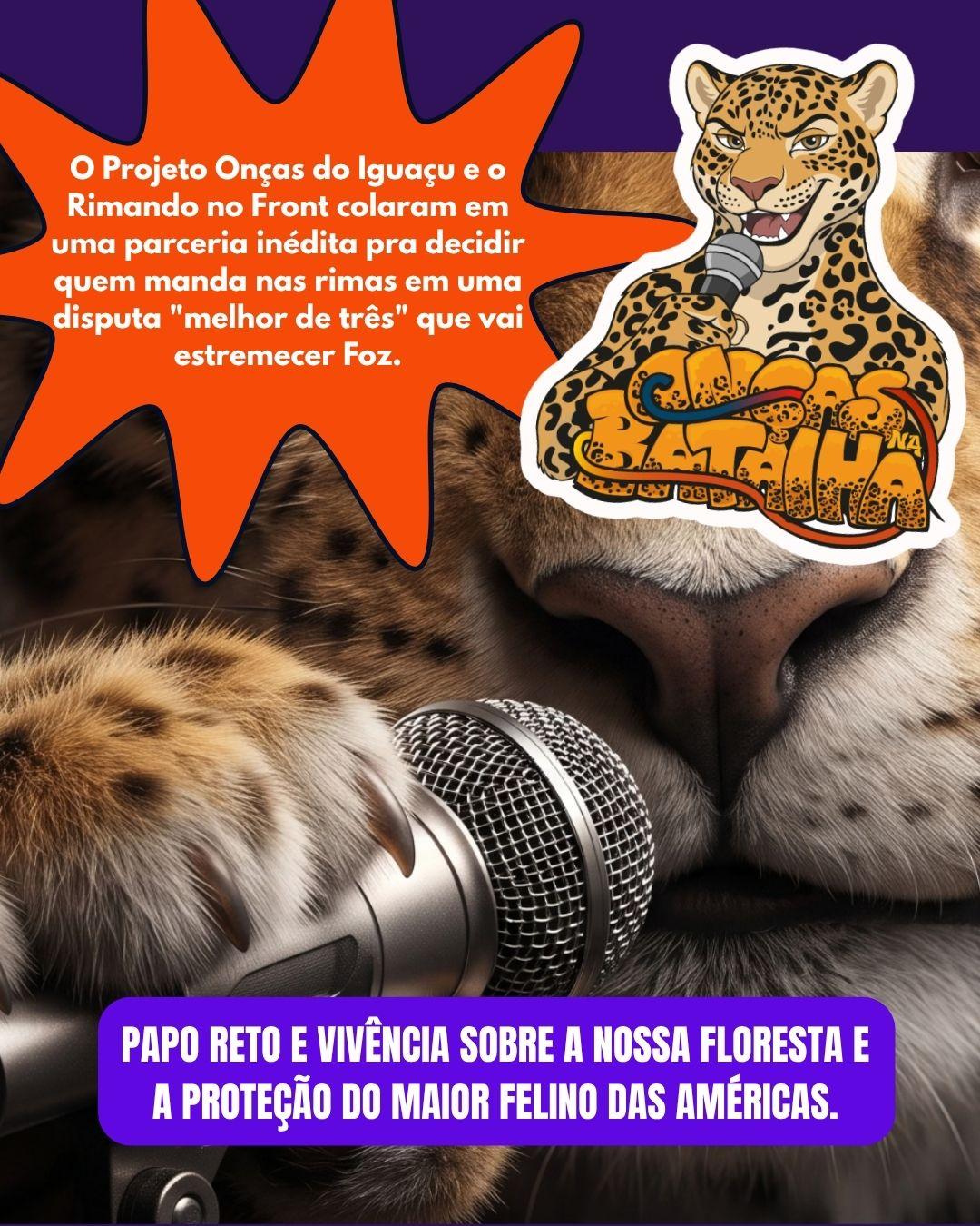 Onça-pintada vira tema de batalhas de rima em Foz; final será na Feirinha da JK