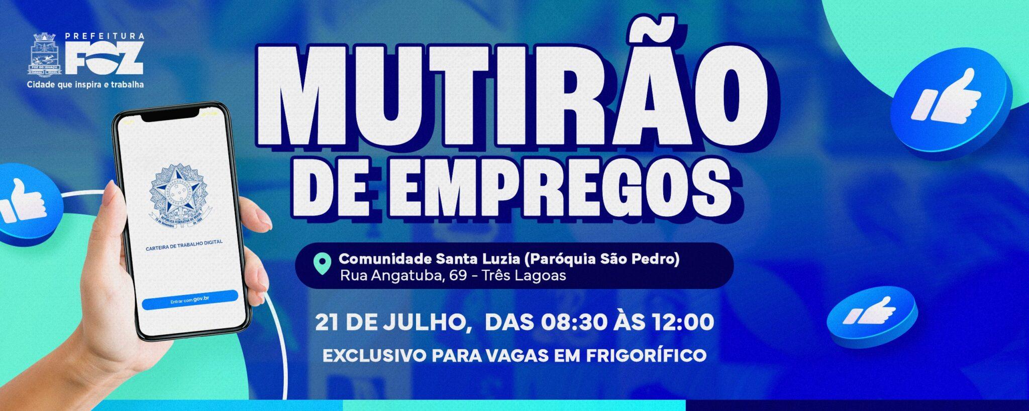 Agência do Trabalhador Itinerante leva mutirão de empregos para a região de Três Lagoas